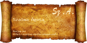 Szalma Ágota névjegykártya